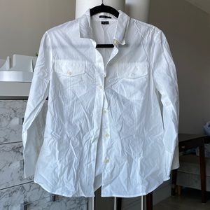 Theory white dress shirt